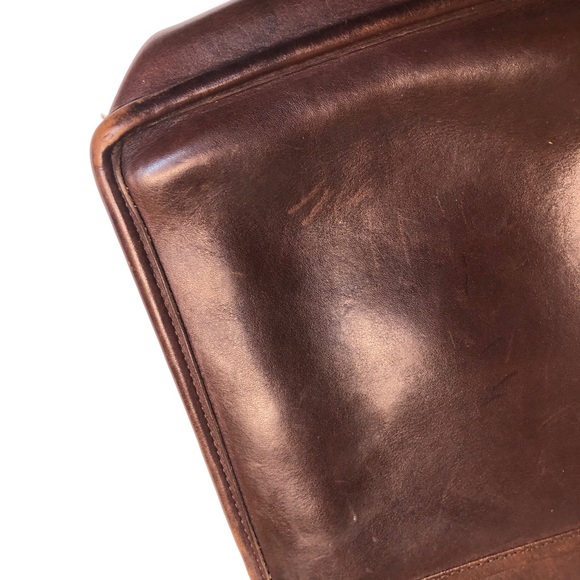 Vintage Coach Murphy Willis Brown Leather Purse - Picture 6 of 8